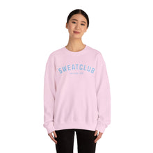 Load image into Gallery viewer, SweatClub Active Life Heavy Blend™ Crewneck Sweatshirt - Sky Blue & Pink