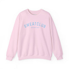 Load image into Gallery viewer, SweatClub Active Life Heavy Blend™ Crewneck Sweatshirt - Sky Blue & Pink