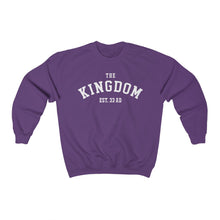 Load image into Gallery viewer, The Kingdom Established 33 AD Unisex Heavy Blend White Letters™ Crewneck Sweatshirt