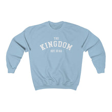 Load image into Gallery viewer, The Kingdom Established 33 AD Unisex Heavy Blend White Letters™ Crewneck Sweatshirt