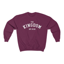 Load image into Gallery viewer, The Kingdom Established 33 AD Unisex Heavy Blend White Letters™ Crewneck Sweatshirt