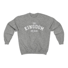 Load image into Gallery viewer, The Kingdom Established 33 AD Unisex Heavy Blend White Letters™ Crewneck Sweatshirt