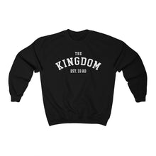 Load image into Gallery viewer, The Kingdom Established 33 AD Unisex Heavy Blend White Letters™ Crewneck Sweatshirt
