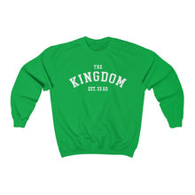 Load image into Gallery viewer, The Kingdom Established 33 AD Unisex Heavy Blend White Letters™ Crewneck Sweatshirt