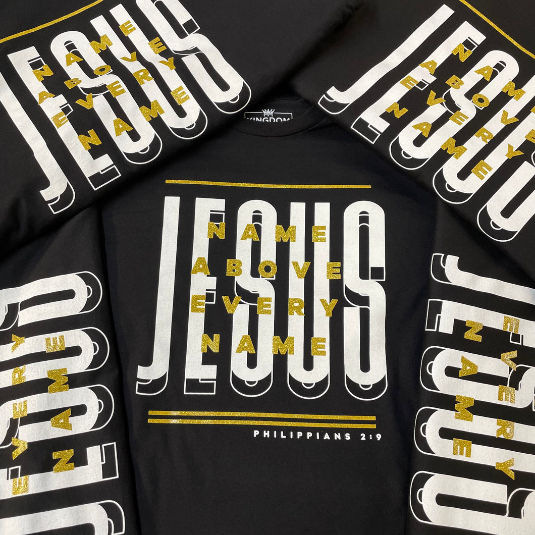 ***Limited Edition*** Black & Gold Jesus Name Above Every Name Shirt