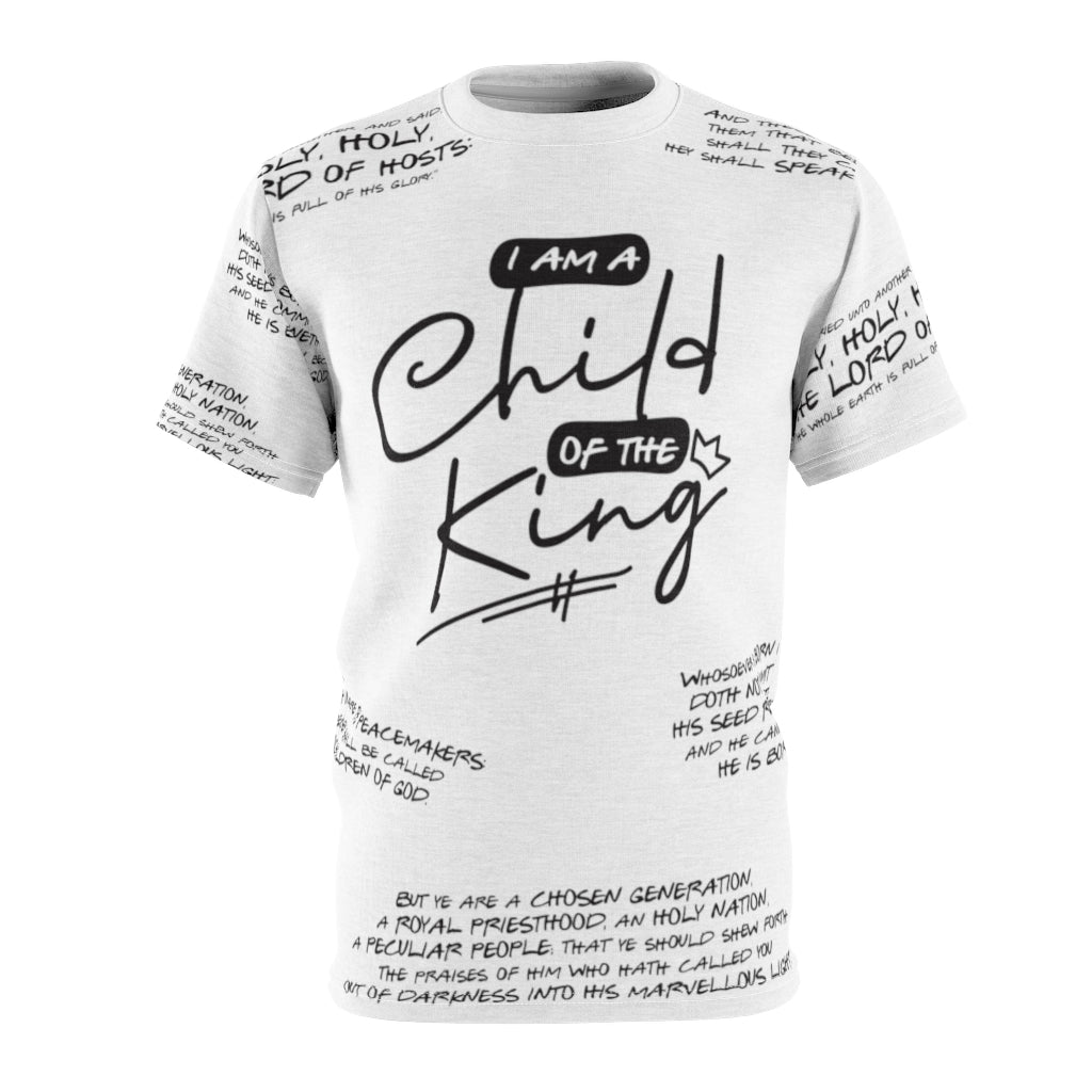 (ALL SIZES) Child of the King Unisex AOP Cut & Sew Tee
